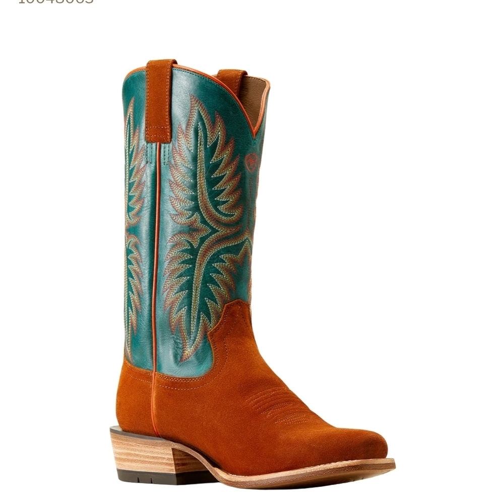 Ariat Men's Roughout Boots - Tan and Teal